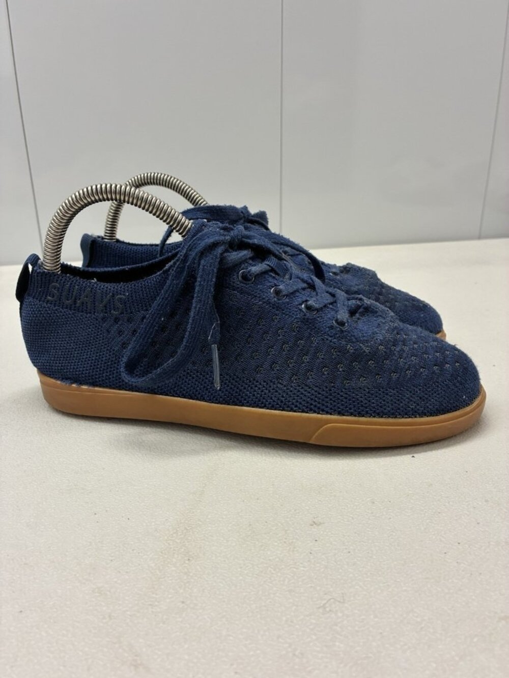 Suavs Zilker Shoes M 5‎ W 7 Blue Knit Comfort Casaul Lace Up Sneakers